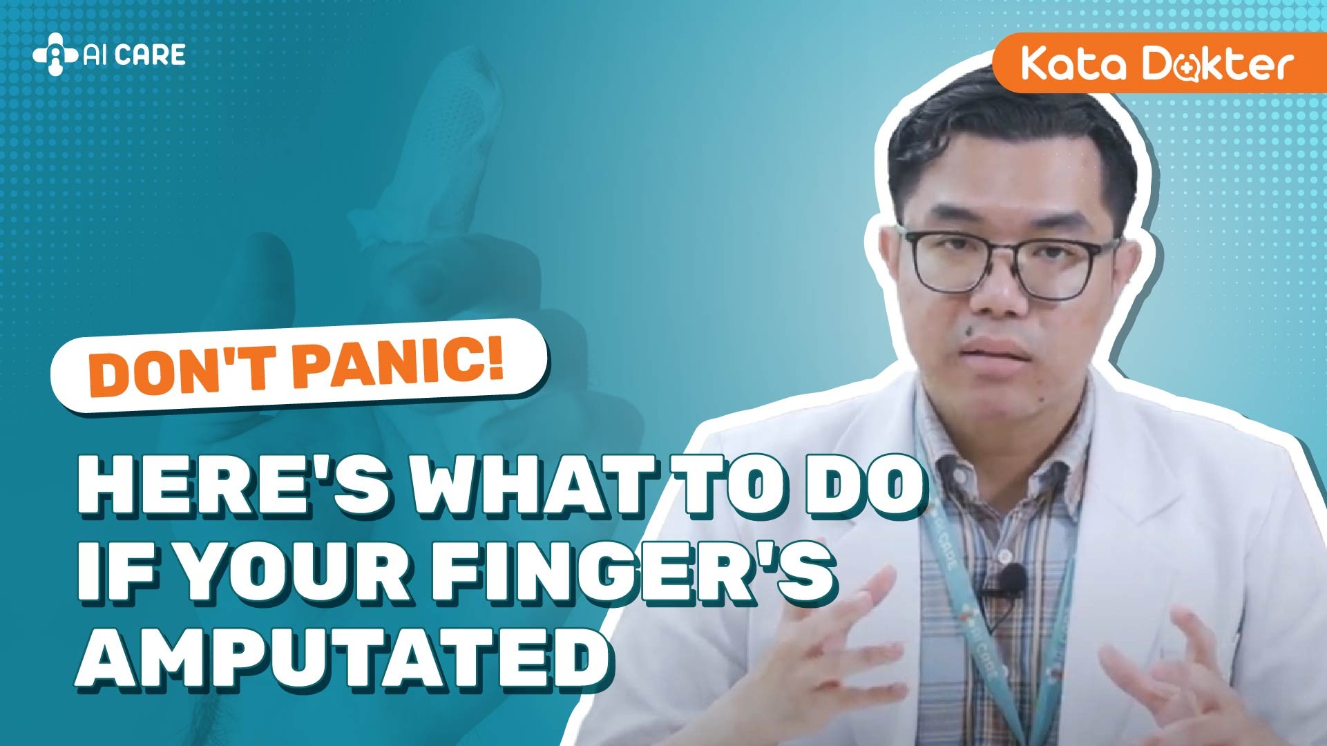 Don't Panic, Here's What to Do if Your Finger's Amputated